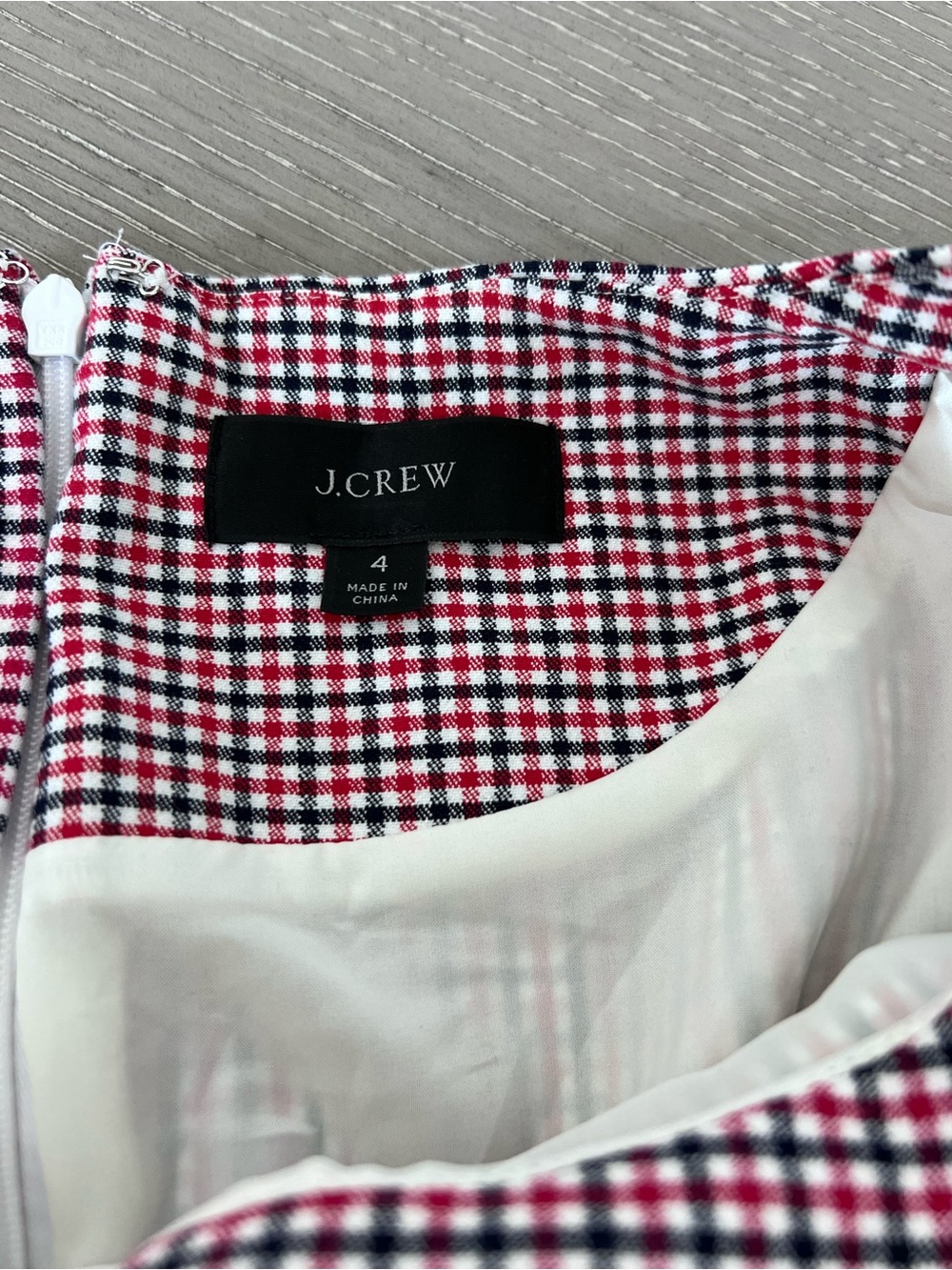 J. Crew Pink Gingham Midi Shift Dress - Picture 12 of 14